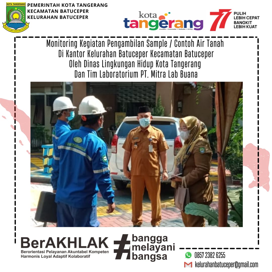 Kec Batuceper Monitoring Kegiatan Pengambilan Sample Contoh Air Tanah